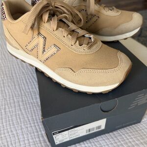 New Balance Beige Brown 515 Classic Sneakers